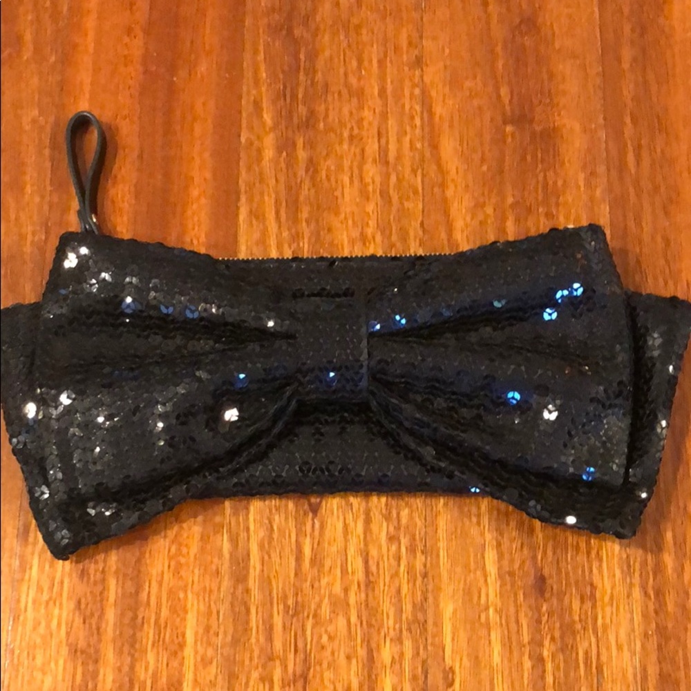 Kate spade black sequin evening bag